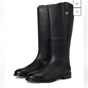 Frye | Shoes | Frye Melissa Pull Knee High Black Riding Leather Boots 8 ...